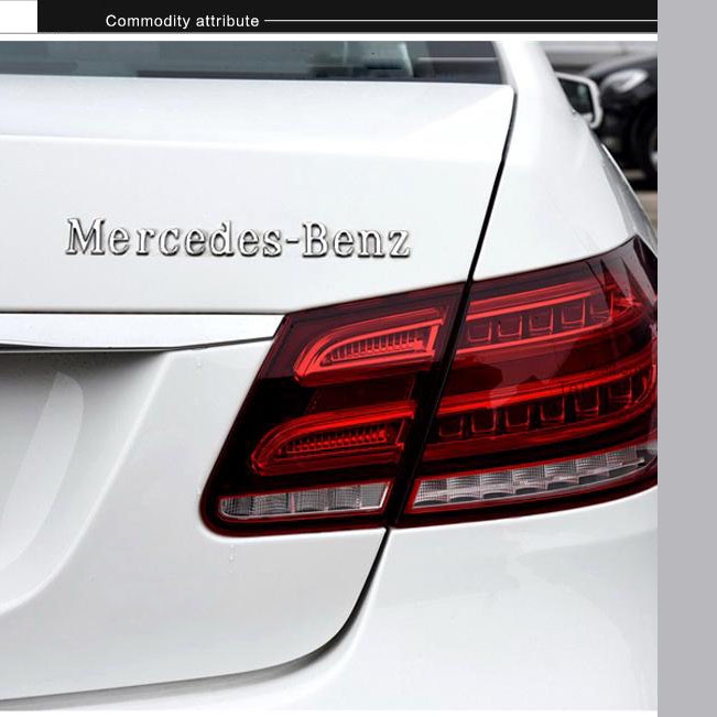 Decal 3D Trang Trí Xe Hơi Chất Liệu Hợp KIm Bền Đẹp Logo Xe Mercedes