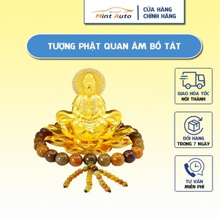 Tượng phật nước hoa quan âm bồ tát sang trọng trang trí taplo xe hơi, nhà cửa, bàn làm việc
