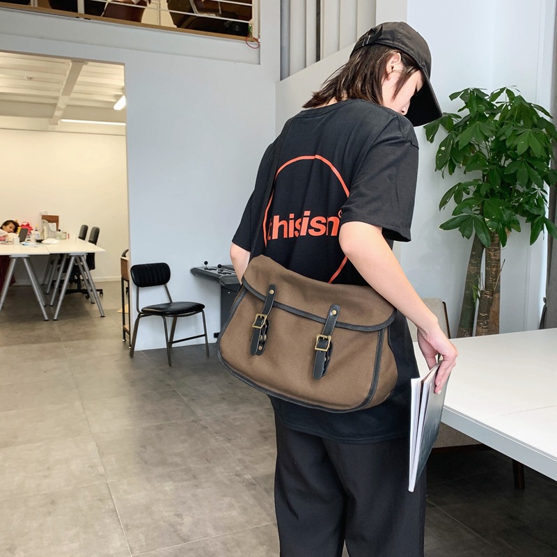 Túi Xách canvas Sức Chứa Lớn Phong Cách Harajuku Nhật Bản Mới Cho Học Sinh