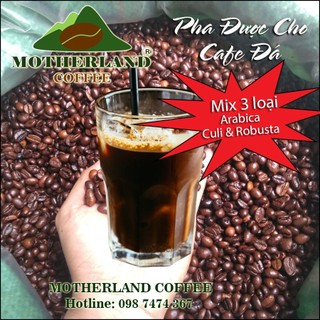Cafe Rang Bơ Pha Sữa Đá Blend Arabica & Culi & Robusta Coffee Không Vị Chua Cà Phê
