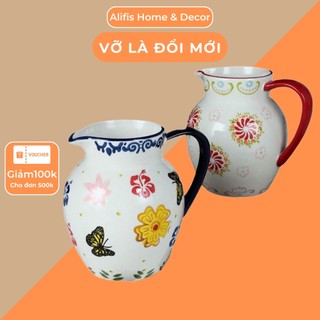 Bình sứ đựng nước , bình cắm hoa đa chức năng nhiều họa tiết