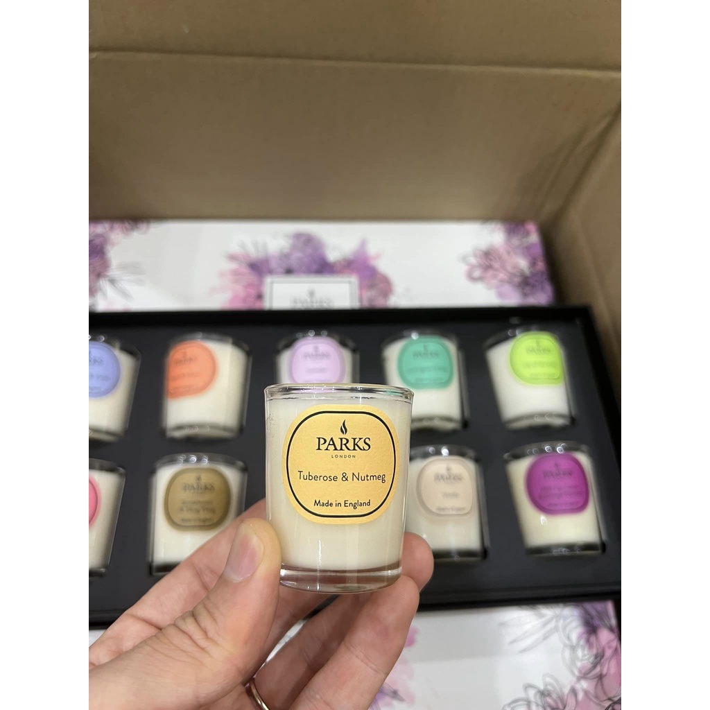 Sét 10 cốc nến thơm Parks Londo-Made in England