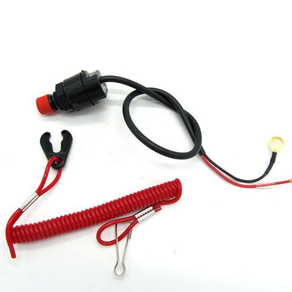 Công Tắc Nhấn Bằng Nhựa Có Dây Đeo An Toàn Cho Tàu Thuyền / Xe Mô Tô