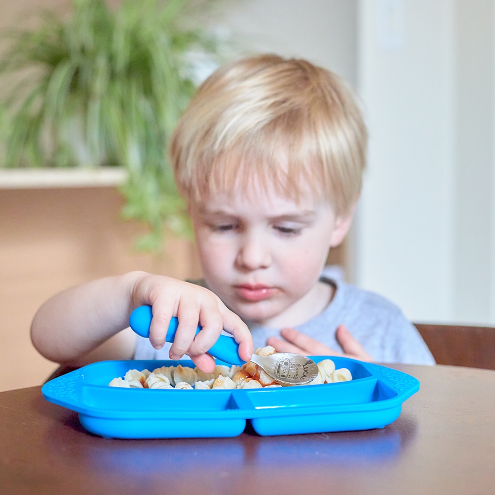 Bộ thìa nĩa ăn dặm cho bé Easy Grip Marcus &amp; Marcus, từ 3 tuổi - Lucas