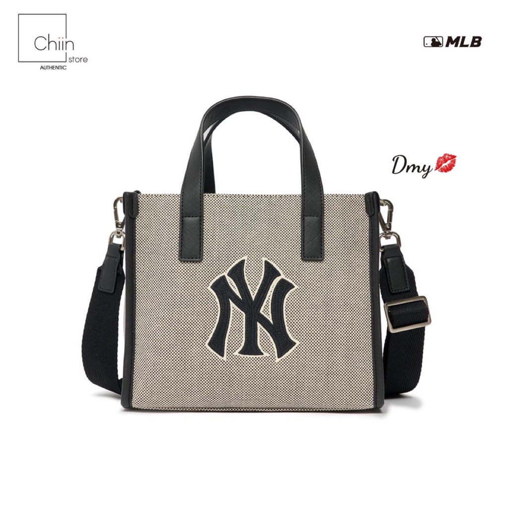 Túi Xách MLB NY Basic Big Logo Canvas Bucket Bag Full Tag Mac