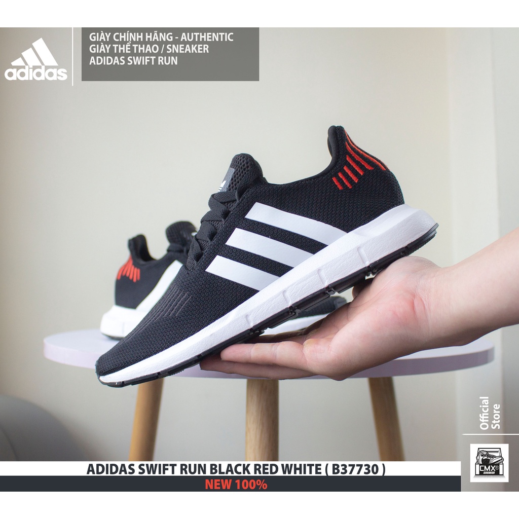 😘 [ Hàng Chính Hãng ] Giày Adidas Swift Run White Black + Black Red White  ( Cq2116 - B37730 ) - Hàng Chính Hãng 100% | Shopee Việt Nam