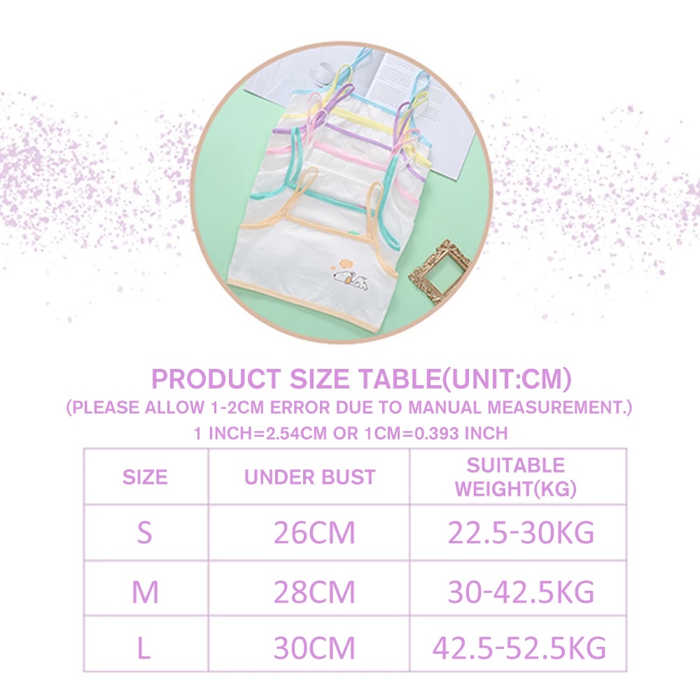 Áo Ngực Cotton Không Đường May Thoải Mái Họa Tiết Hoạt Hình Dễ Thương Cho Bé Gái