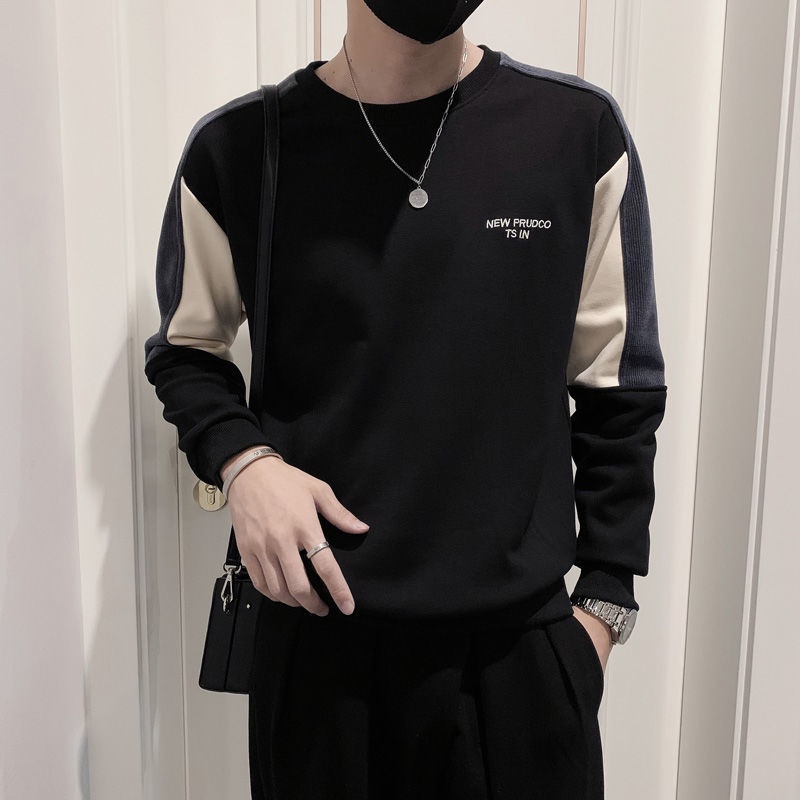 Áo Thun Nam Dài Tay Cổ Tròn Thời Trang