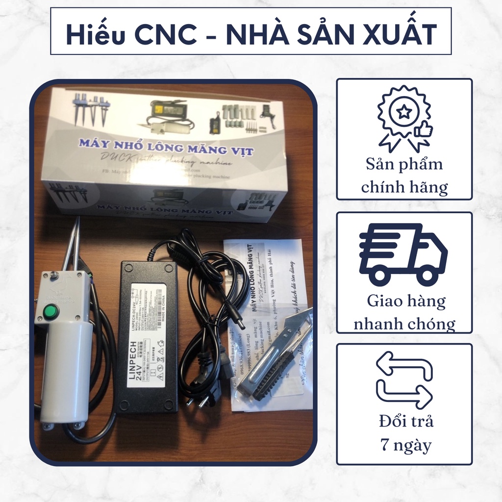 Máy Nhổ Lông Măng Vịt Duck Feather Plucking Machine Cầm Tay Hổ Tất Cả Mọi Loại Lông Siêu Sạch, Tiện Dụng, Nhỏ Gọn