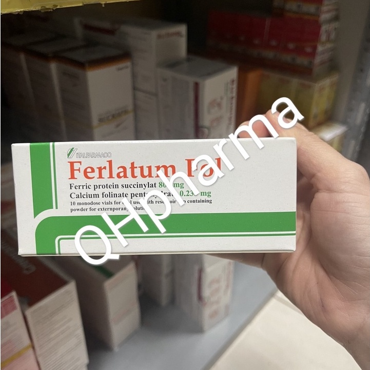 Siro bổ sung sắt FERLATUM - FERLATUM FOL hộp 10 lọ