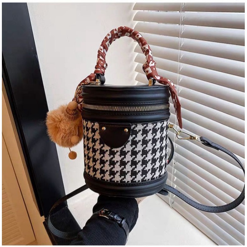 túi trụ tròn Vintage kèm phụ kiện nhập khẩu chất lượng loại 1