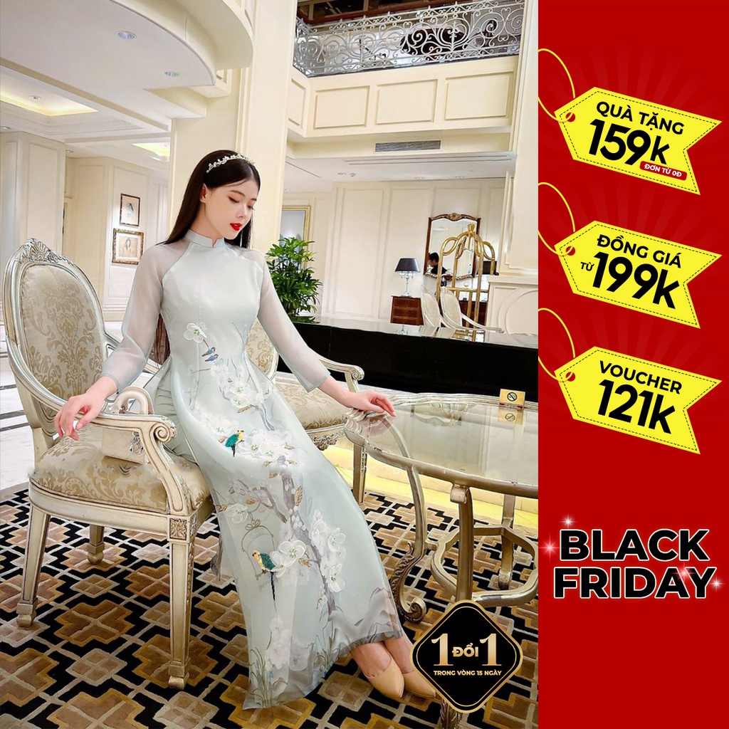 Áo dài Organza Trúc Yến - Design by Giian - GAD450