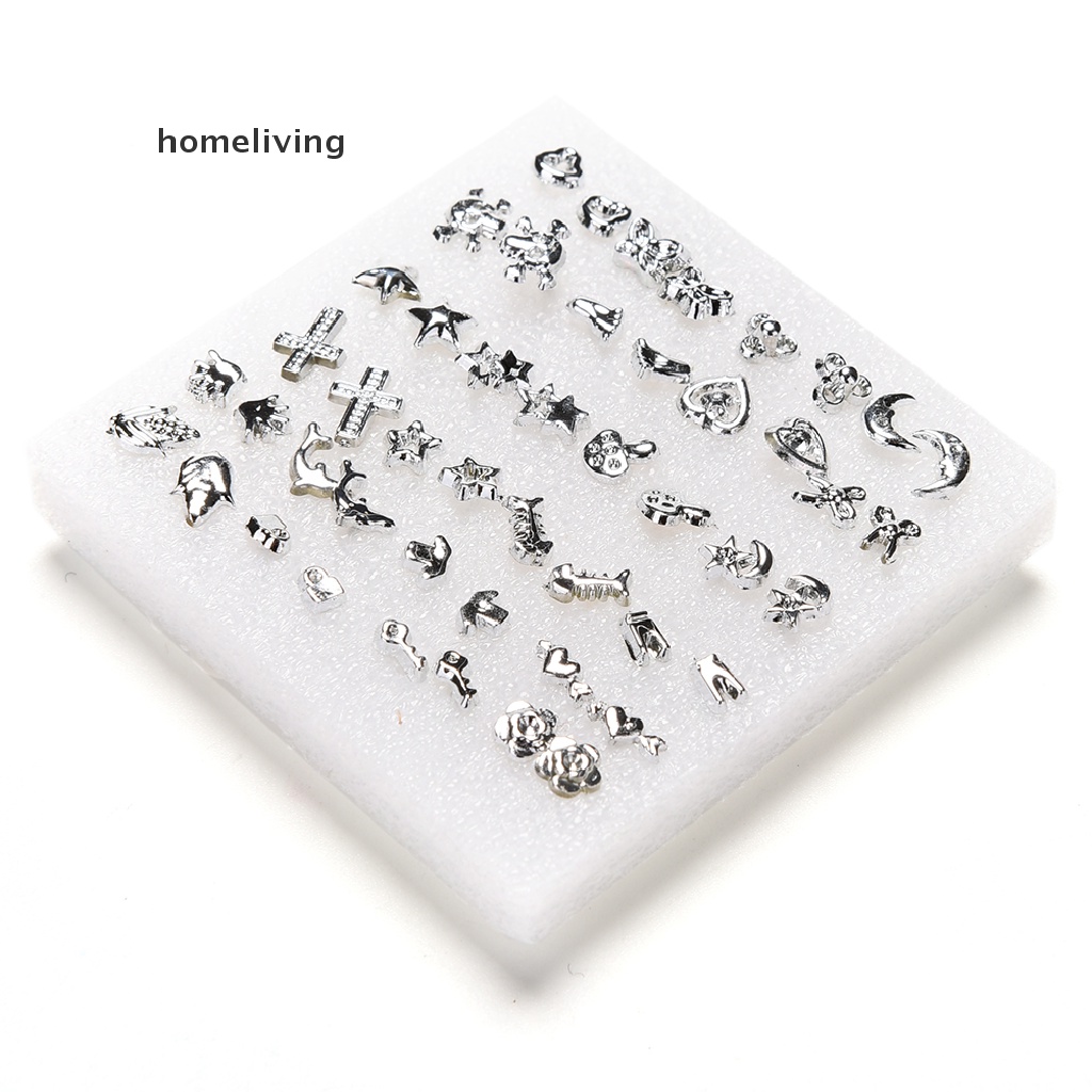 Set 24 Đôi Bông Tai Mạ Bạc Nhiều Kiểu Dáng Thời Trang Cho Nữ