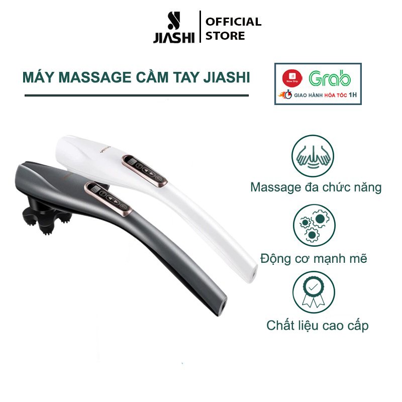 Máy Đấm Lưng Massage Cầm Tay JIASHI Đa Năng Massage Toàn Thân Cao Cấp 6 Đầu Massage Thay Thế - MMS01