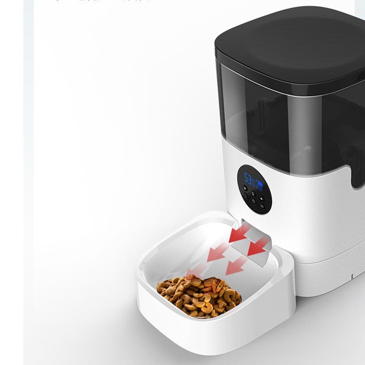 Máy cho ăn tự động chó mèo dùng app Tuya smart camera - máy nhả hạt thả hạt thức ăn thú cưng- Máy tự động cho chó mèo ăn