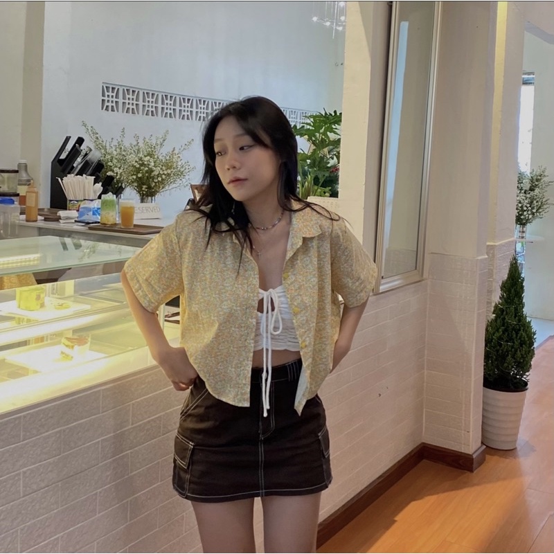 Áo sơ mi form ngắn mùa hè PAULA SHIRT