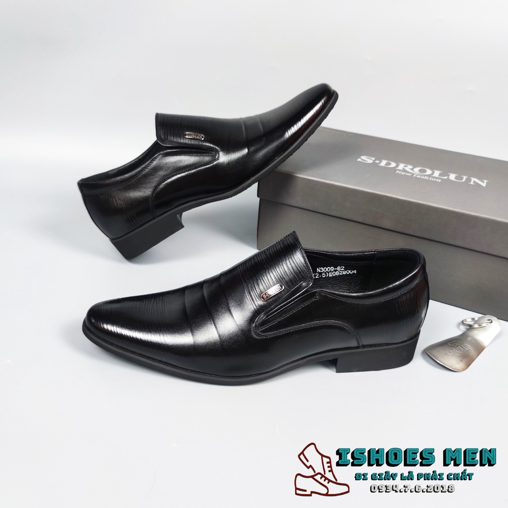 Giày tây lười công sở SDrolun N3009 nhập khẩu chính hãng Full Box kèm đón gót