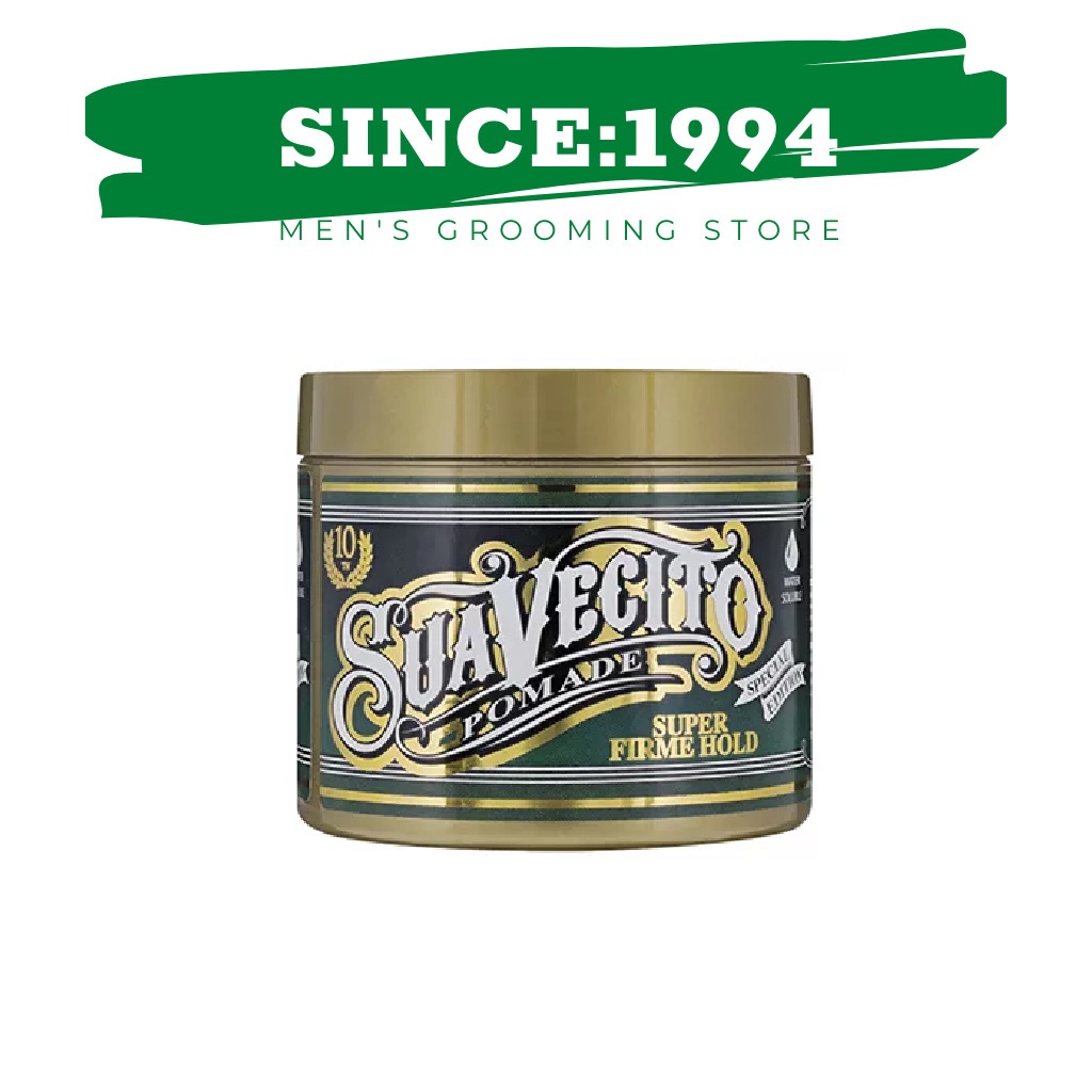 Sáp vuốt tóc Suavecito Strong Hold , Firme Clay , Oil Based , Matte Pomade , Dark Woods