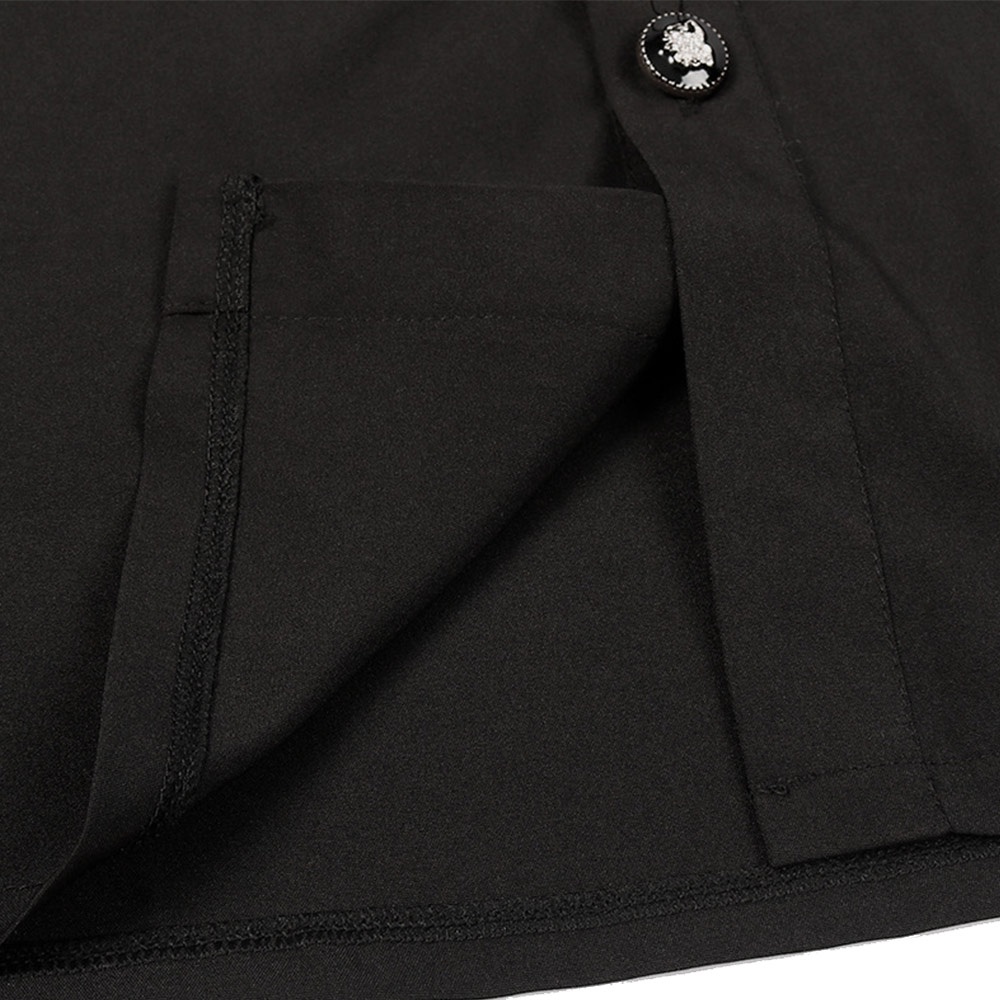 Áo Sơ Mi Nam Dài Tay Cổ Đứng Phong Cách Thời Phục Hưng Victorian Gothic