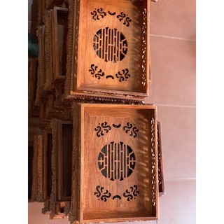 Khay đựng ấm chén chân quỳ (37-27-12)