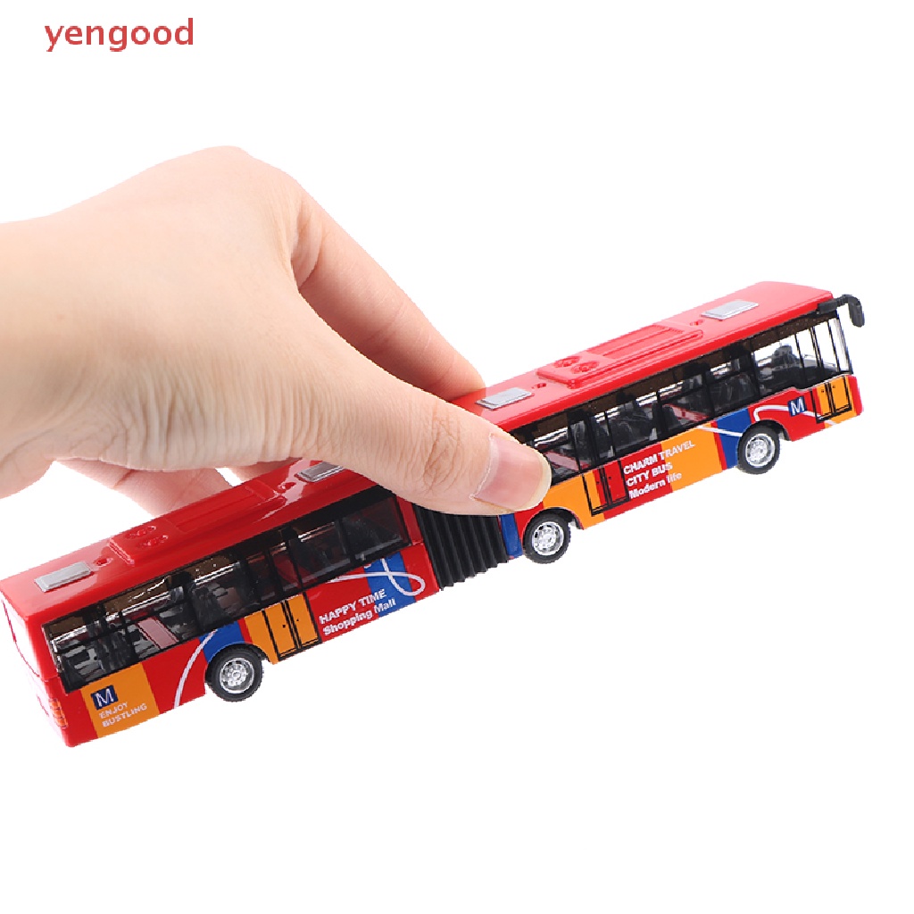 Mô Hình Xe Buýt Bằng Kim Loại 1: 64 18cm Độc Đáo Sống Động