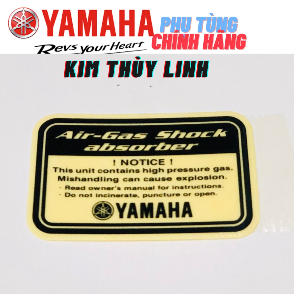 Tem zin phuộc sau bình dầu jupiter NVX chính hãng yamaha