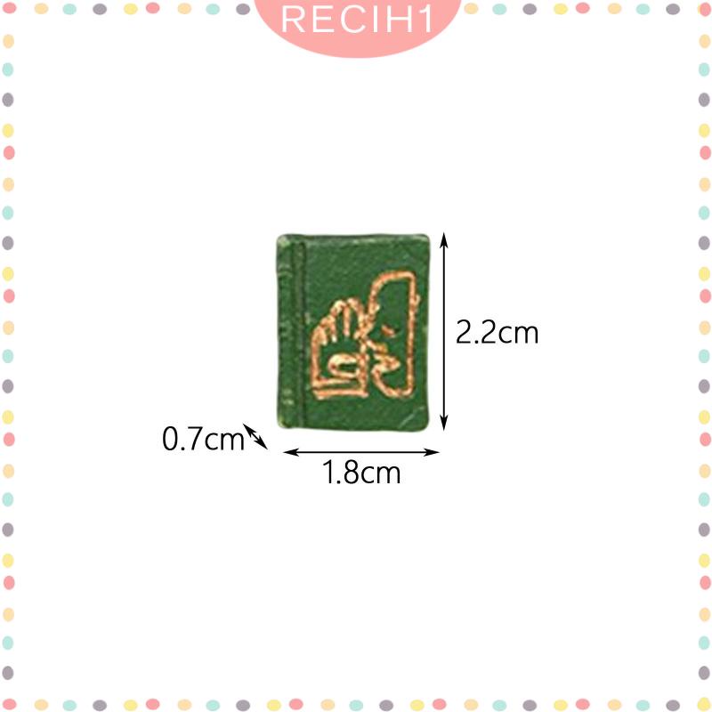 Bộ 4 Mô Hình Sách mini Bằng Nhựa Dùng Trang Trí Tiểu Cảnh DIY