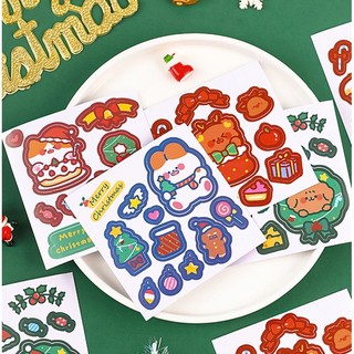 [Sỉ 1k] Tấm Sticker Giáng Sinh 10x10cm