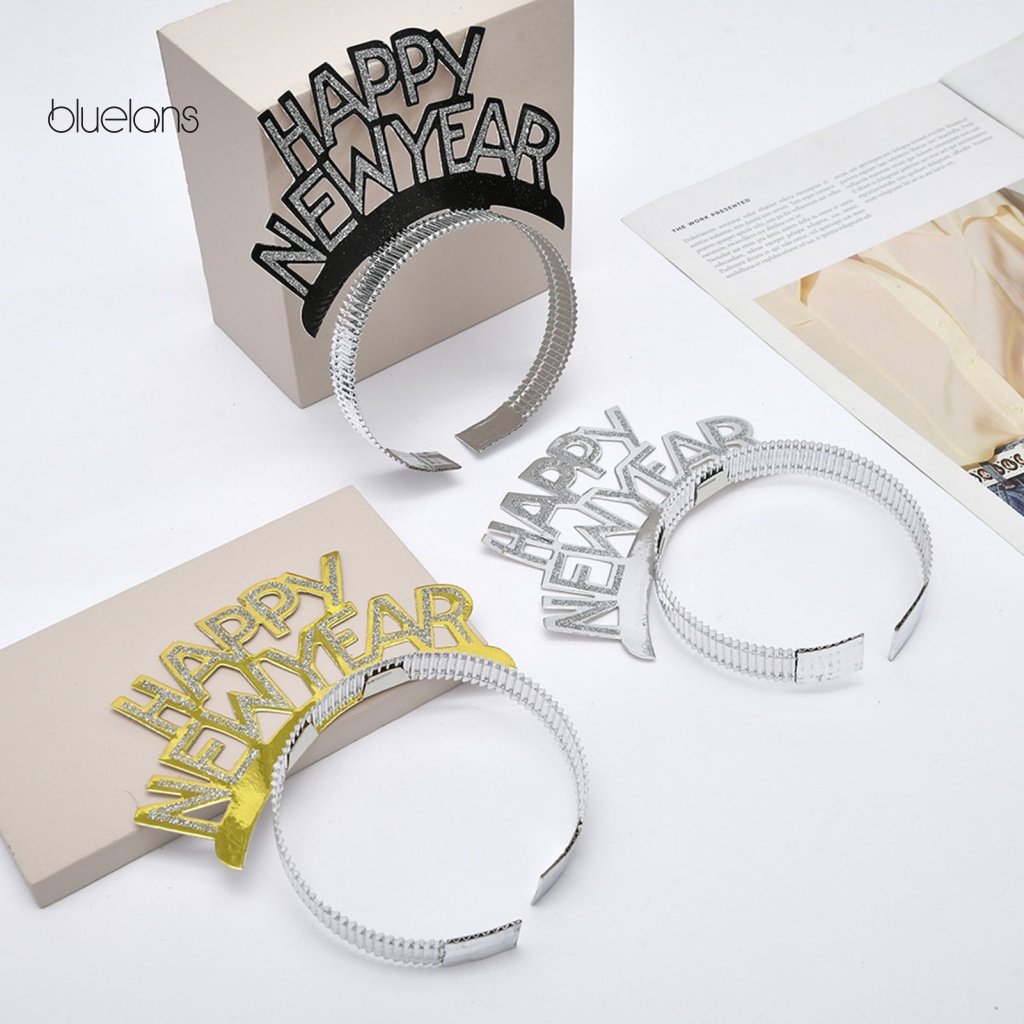 Băng Đô Cài Tóc Họa Tiết Chữ Mừng Năm Mới / Giáng Sinh