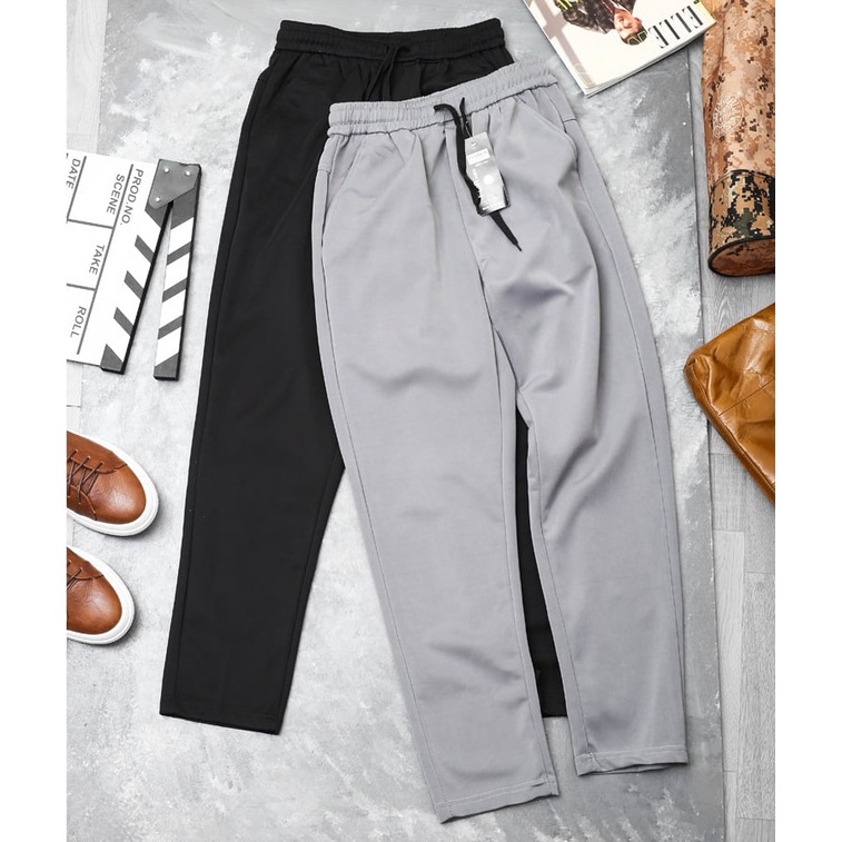 Quần dài nam phong cách thể thao, form Slimfit, ống suông, co giãn 4 chiều, trẻ trung, năng động - Hai màu đen, xám QPL