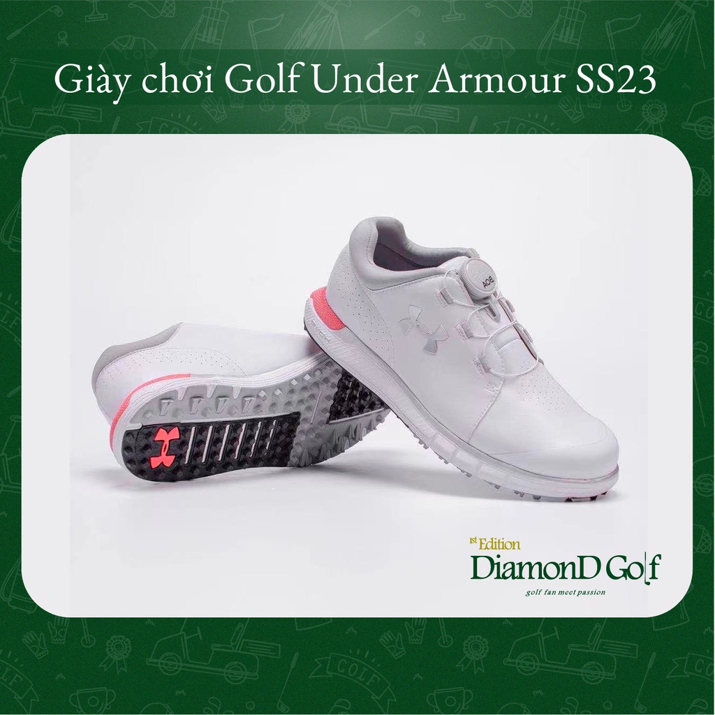 Giày Golf Nữ khoá BOA cao cấp, chống nước Under Armour GN110 (2023)
