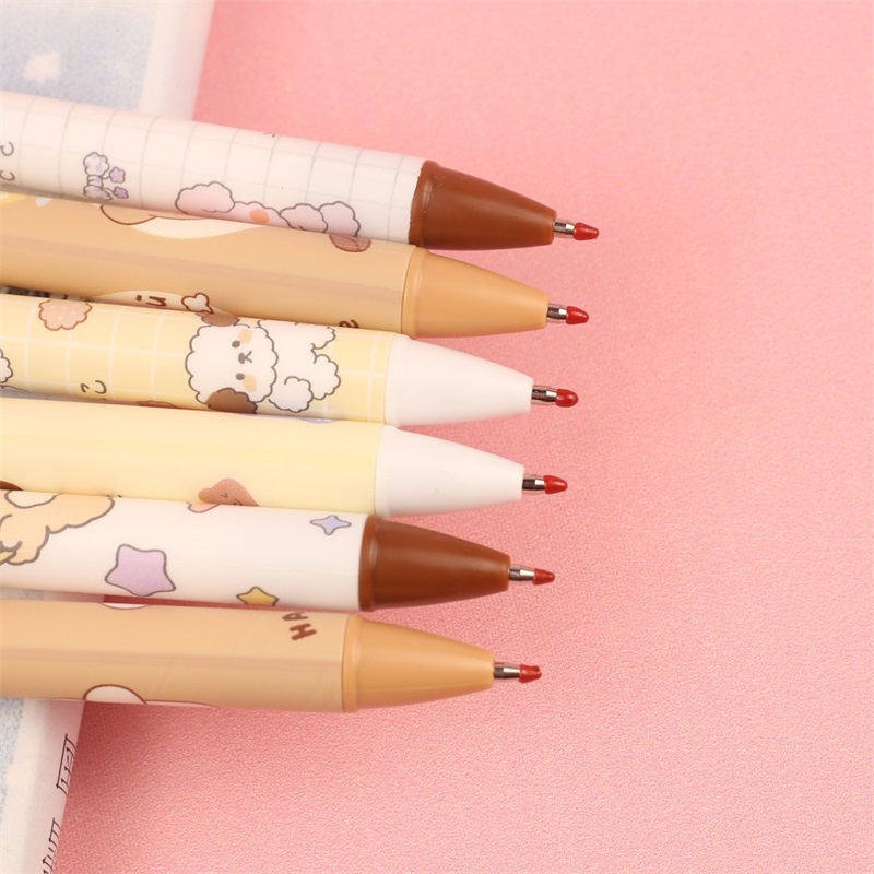 Y&amp;X 1 bút bi bấm gel đen kèm tùi zip dọc gấu và cô bé