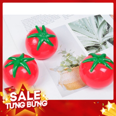 Cà Chua Cao Su Xả Stress, Cà Chua đàn hồi trang trí dễ thương, Đồ chơi dẻo nắn bóp giúp giải tỏa căng thẳng