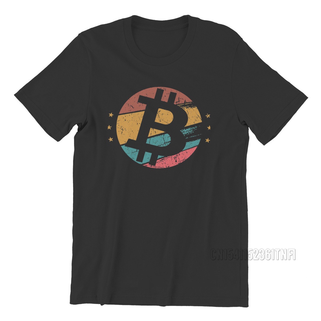 Áo Thun 100% Cotton In Hình Bitcoin Và Crypto Thời Trang Dành Cho Nam