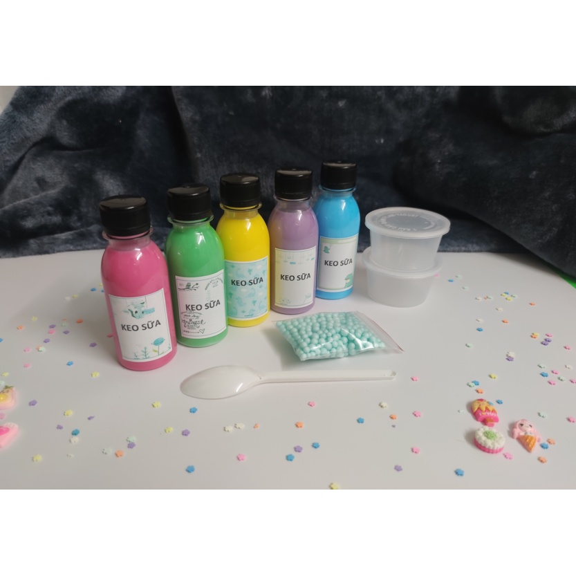 (BK10) KIT LÀM SLIME BASIC - DỤNG CỤ LÀM SLIME CƠ BẢN, AN TOÀN, ĐƠN GIẢN