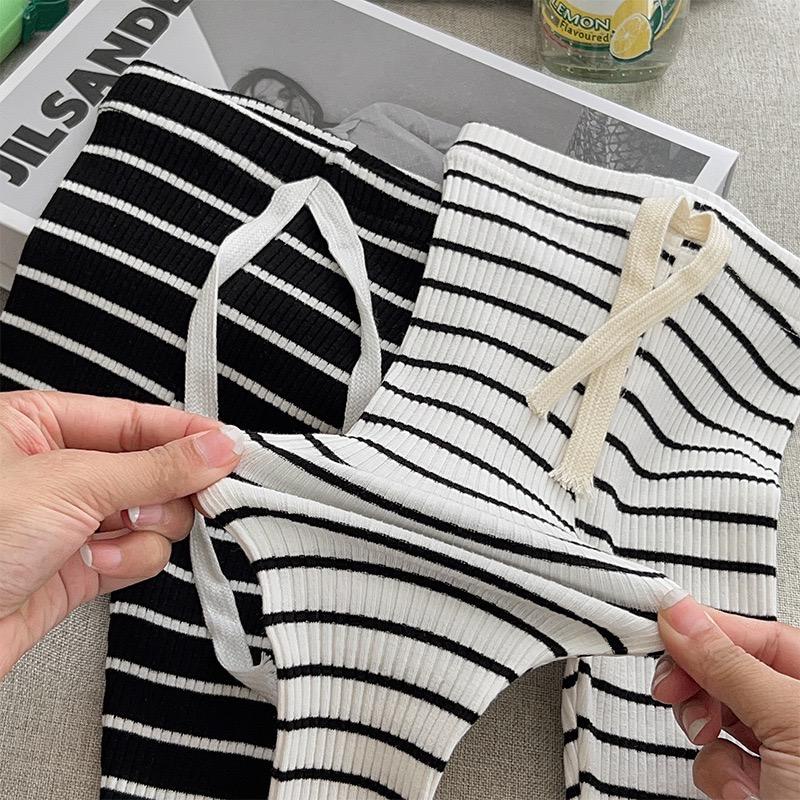 Quần legging bé gái gân sọc QG515 sz 90-140, quần legging cho bé thời trang, co dãn 4 chiều