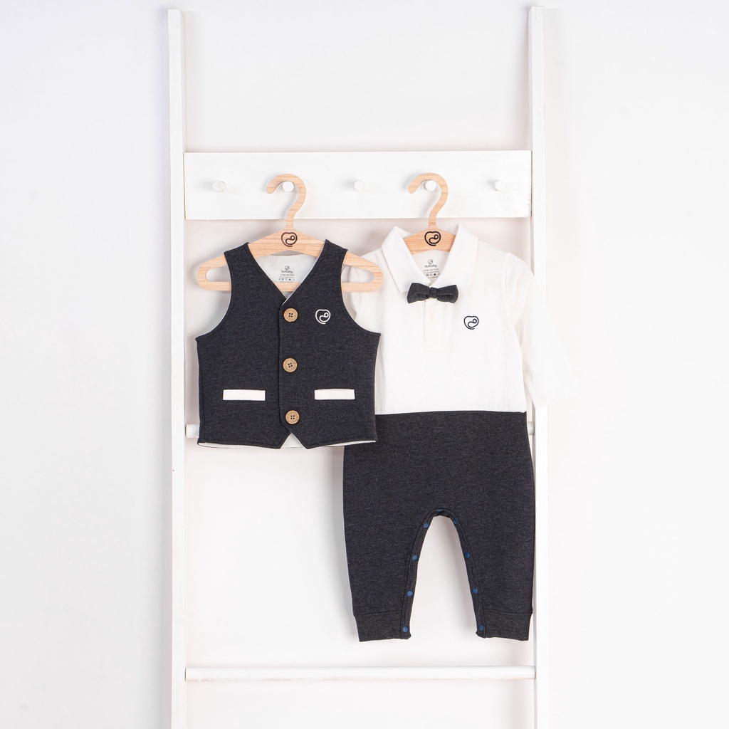 Đồ Vest Bé Trai kiểu body cho bé trai 6-12M | Quần áo BU Baby chính hãng