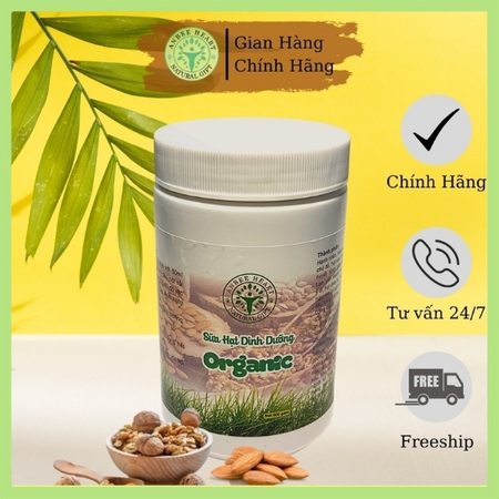 Sữa hạt dinh dưỡng Organic 500g gồm 18 hạt Ngũ Cốc như hạt óc chó, tốt cho người ăn kiêng,cân bằng dinh dưỡng trẻ em