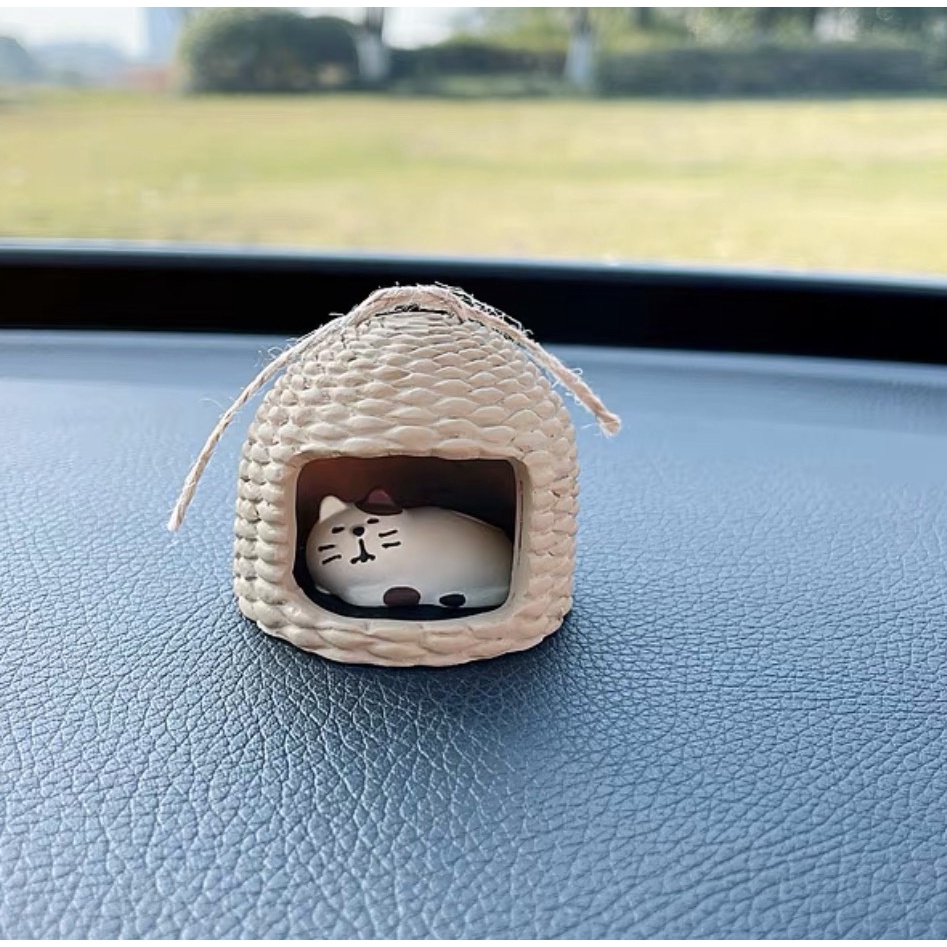 Mô hình mèo Boxy Cat tình cảm bằng thạch cao đặc trang trí PC, bàn làm việc MEEKO