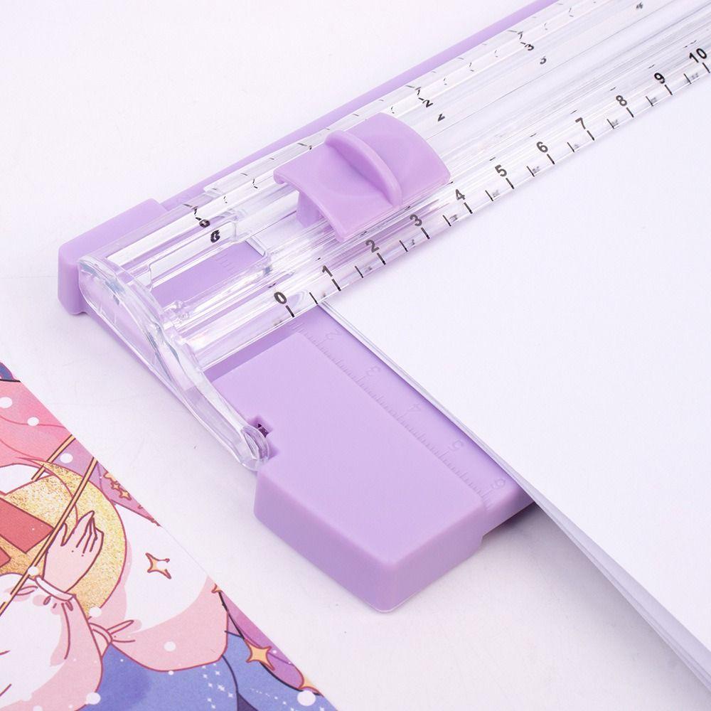 Dụng Cụ Cắt Giấy Với Thước Đo Chính Xác Họa Tiết Hoạt Hình Dễ Thương DIY