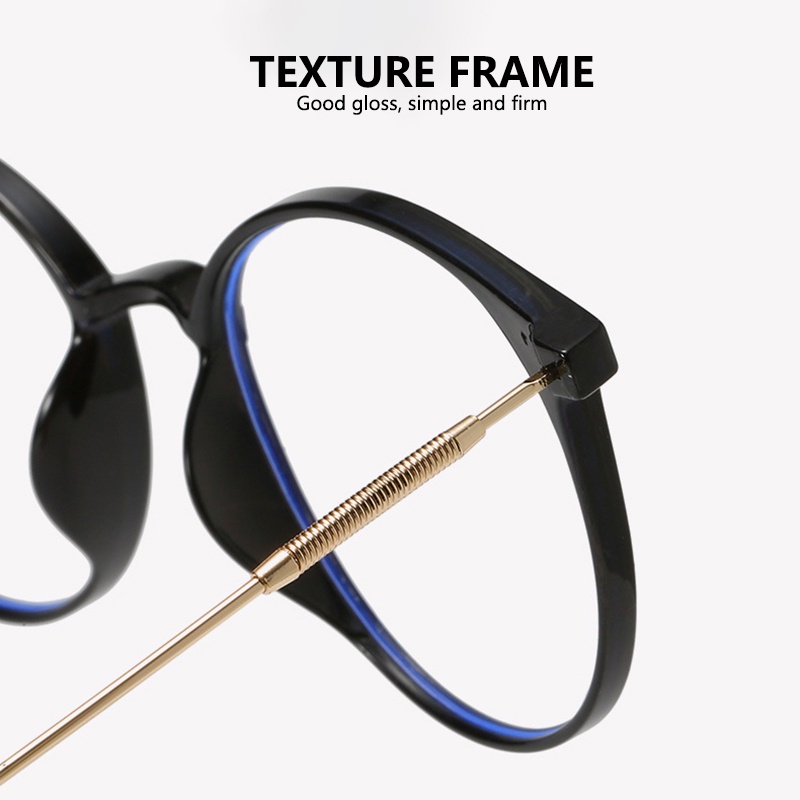 Mắt Kính Chống Tia UV400 Gọng Kim Loại Có Thể Thay Thế Dành Cho Nữ