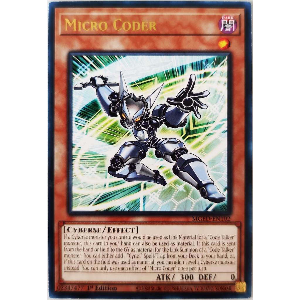 [Thẻ Yugioh] Micro Coder |EN| Gold-Letter Rare