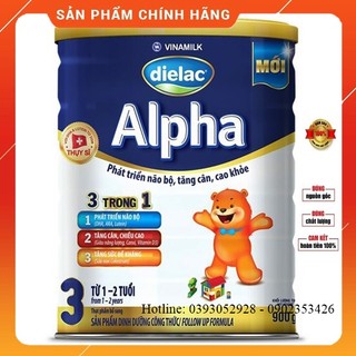 Sữa dielac alpha 3 của vinamilk lon 900g, 1.5kg