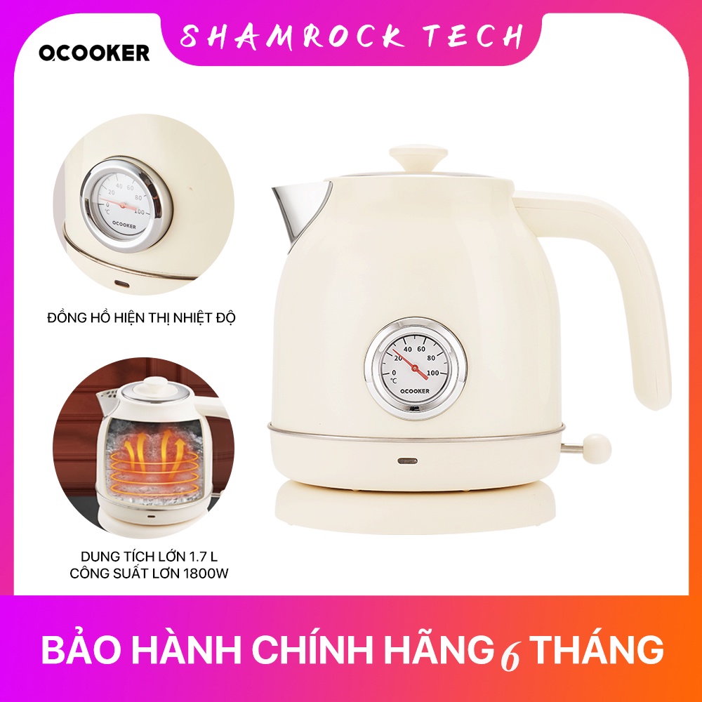 Ấm đun nước siêu tốc Xiaomi Ocooker QS-1701-Dung tích 1.7L ，sôi nước siêu tốc
