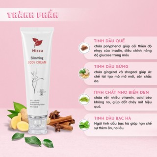 Kem Tan Mỡ Bụng 3D MIZZU + Giảm cân thông minh