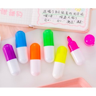 Bút Đánh Dấu Dòng Hình Viên Thuốc Mini
