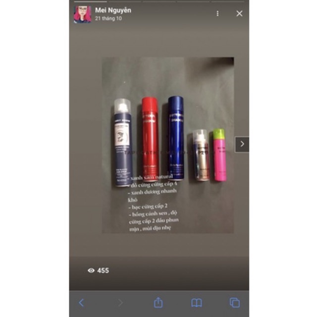 Keo xịt tóc trendy beauty