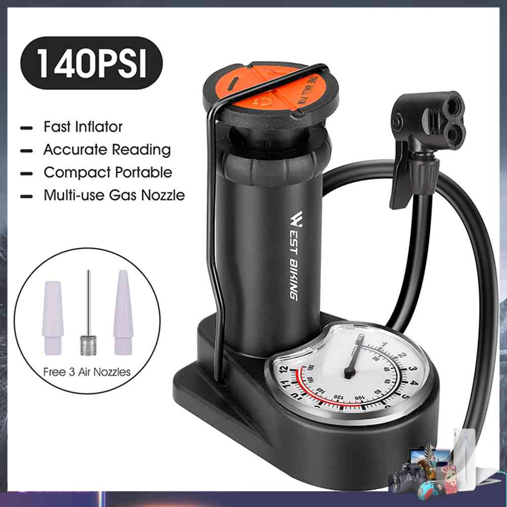 Ống Bơm Hơi Mini Di Động Tiện Dụng Cho Xe Máy / Xe Đạp