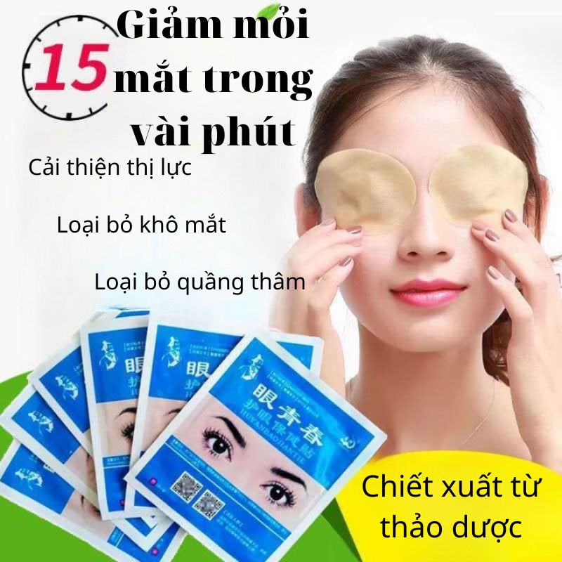 Miếng dán chăm sóc mắt mát lạnh giúp thư giãn mắt