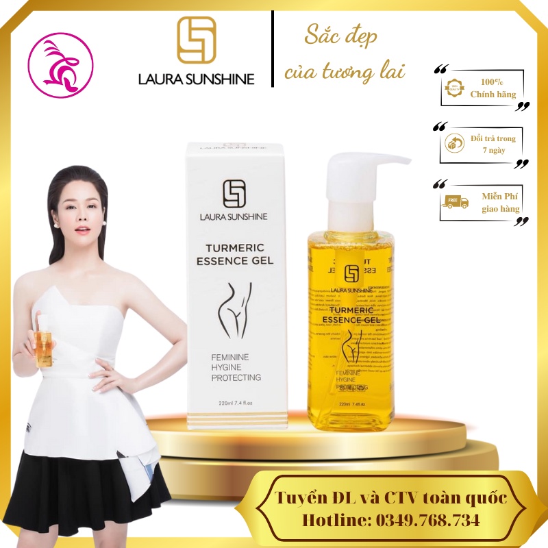 Dung dịch vệ sinh Phụ nữ Nhật Kim Anh Laura Sunshine Turmeric Essence Gel